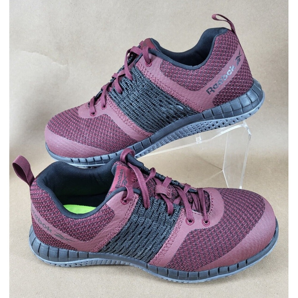 Reebok Print Work ULTK RB248 Composite Toe Shoe Women's Size 9.5 M  Burgundy